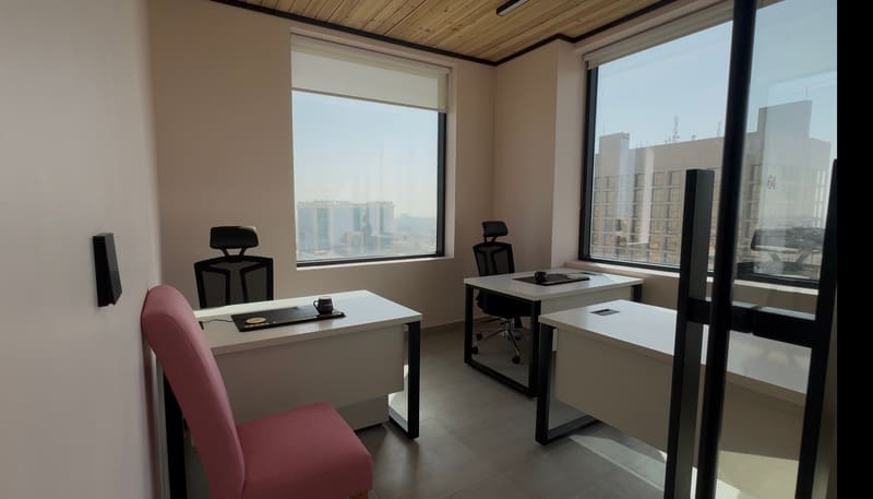 Office with two desks — The Elevate, 14th floor